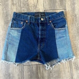 American Vintage Two Tone Denim Shorts